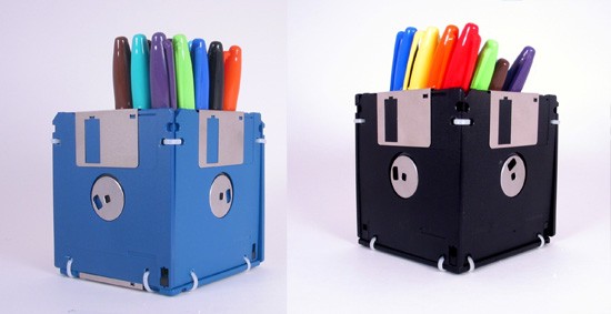 Floppy Disk Pen Holders Floppy Disk Pen Holders