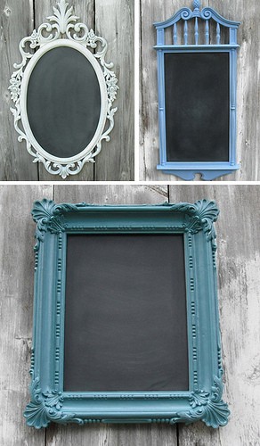 DIY Chalkboard Frames