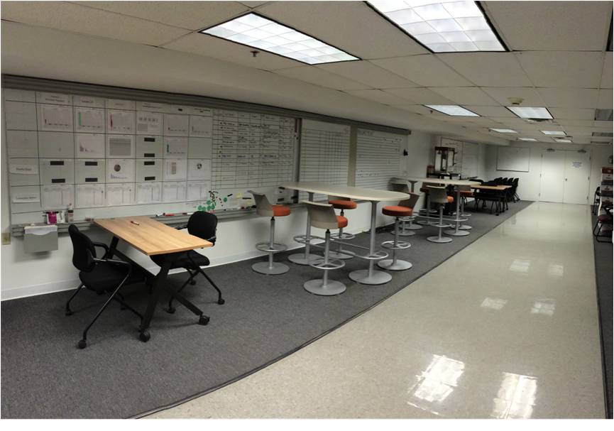 Pictured: Collaborative meeting area 