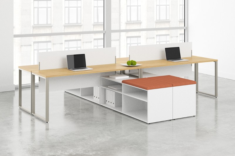 Privacy Screens with Voi Desks from HON