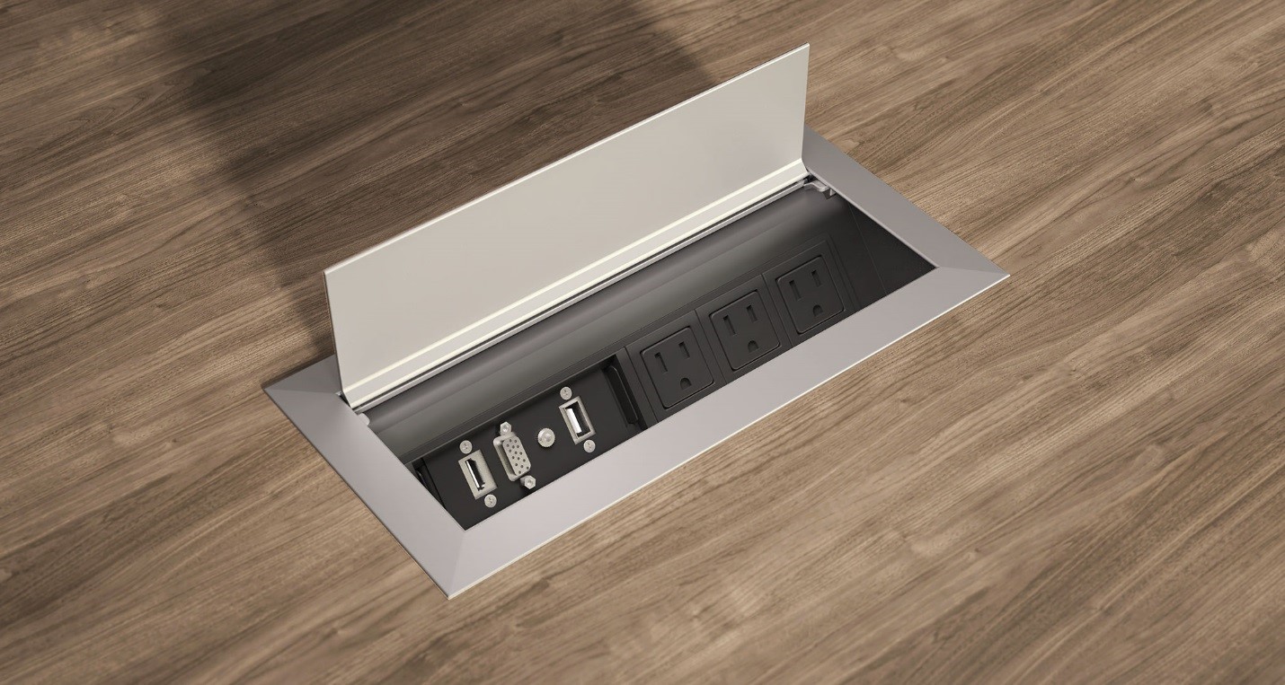 New Extron plates allow for more power options